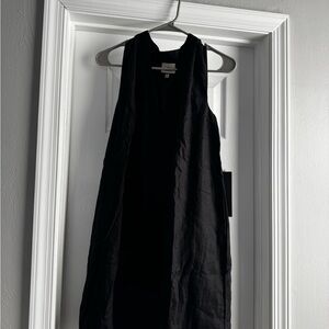 Tuckernuck Linen Black Sleeveless Dress NWT